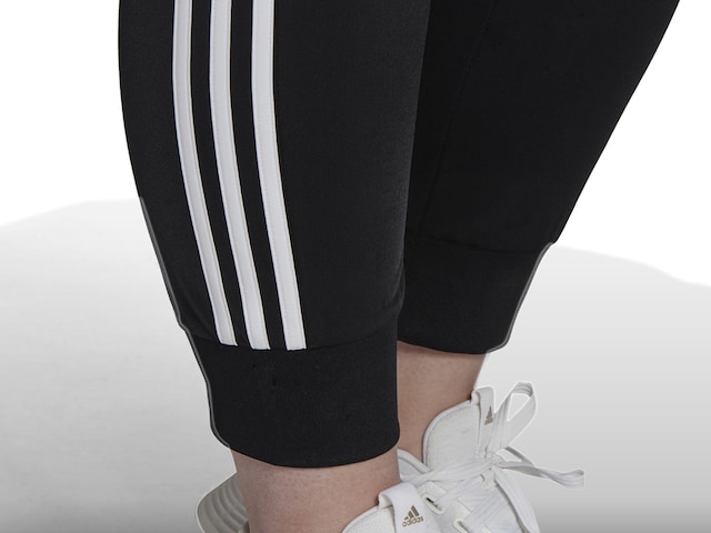 adidas womens Essentials Fleece Logo Track Pants, Black/White, X-Small US  at  Women's Clothing store