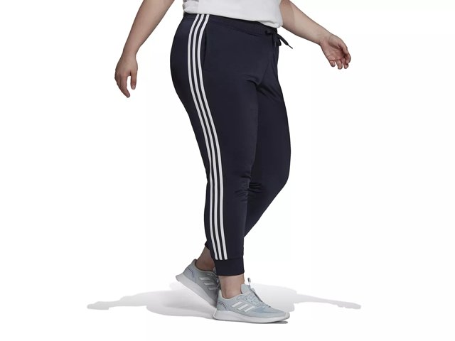 adidas Essentials Warm-Up 3-Stripes Women's Plus Size Tracksuit Pants -  Free Shipping