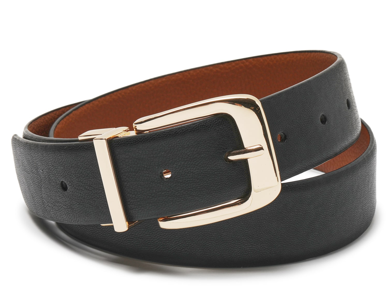 New Steve Madden Womens 2Pk Size L/XL belts brown /silver Black/Rose Gold  buckle