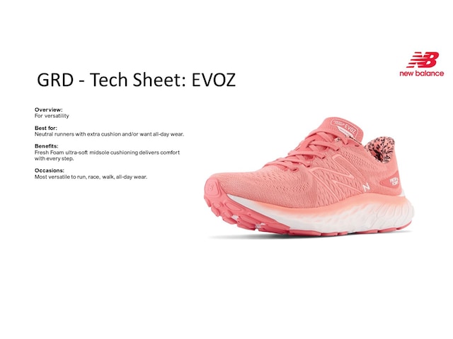 New Balance Fresh Foam X Evoz V3 W - Chaussures running femme Running