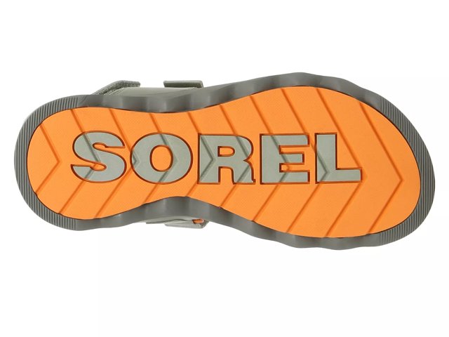 Sorel orange strappy sport sandals top