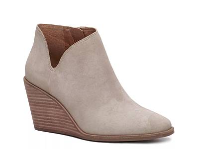 lucky wedge booties