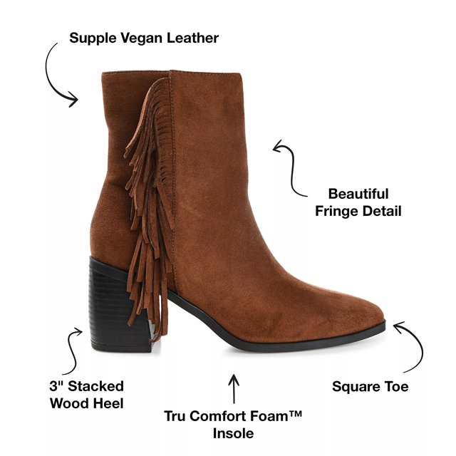 Journee Collection Noriah Bootie Women s Brown Size 9.5 Boots