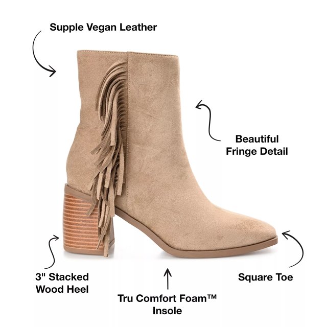 Journee collection store fringe bootie