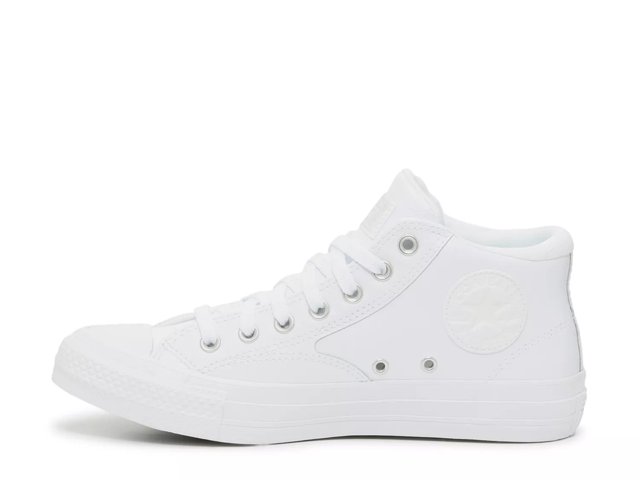 Mens white hot sale converse mid tops