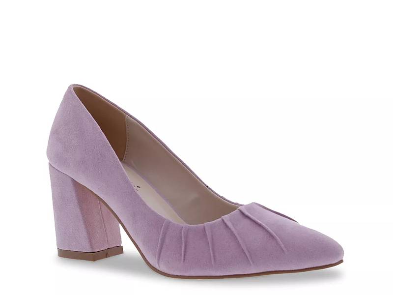 Light purple block heels best sale