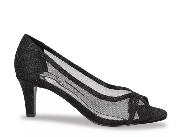 (取寄) イージーストリート レディース ピカブー Easy Street women Picaboo Black Suede Easy Street Picaboo Pump - Free Shipping | DSW