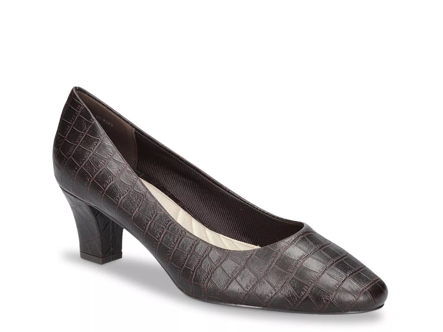 Easy Street Ballari Pump | Women's | Brown Croc Print | Size 10 | Pumps