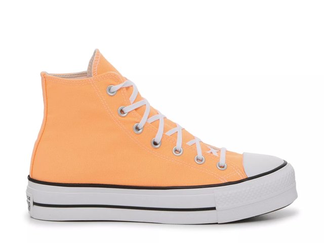 Converse Chuck Taylor All Star Lift platform sneakers in orange