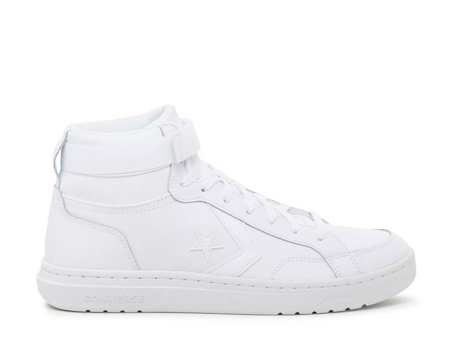 White leather high outlet top converse mens