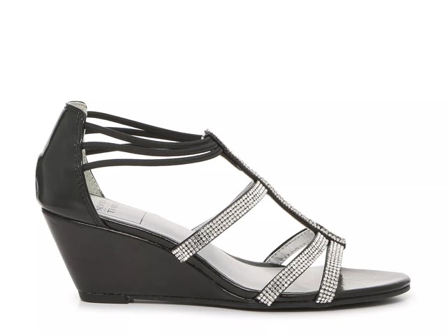 New york transit fancy jewels wedge sandal on sale