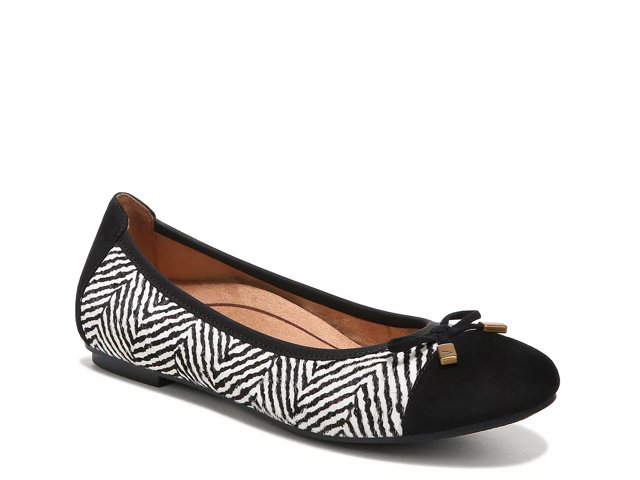 Vionic minna ballet flat black cheap