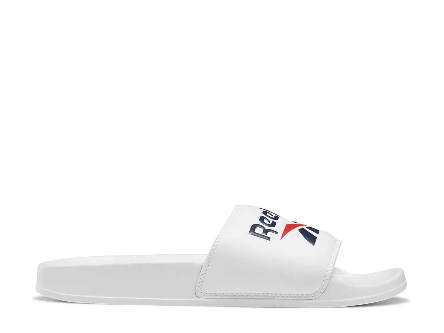 White on sale reebok slides