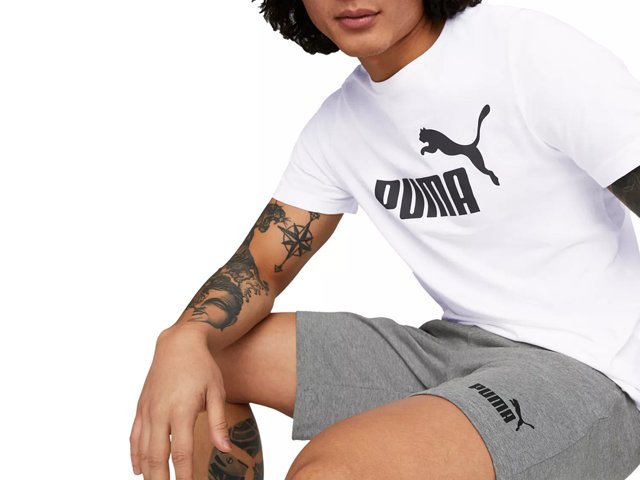 Puma ess jersey shorts clearance
