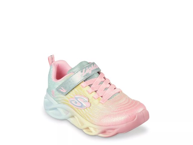 Skechers S Lights Twisty Brights Swirled Sneaker Kids Free