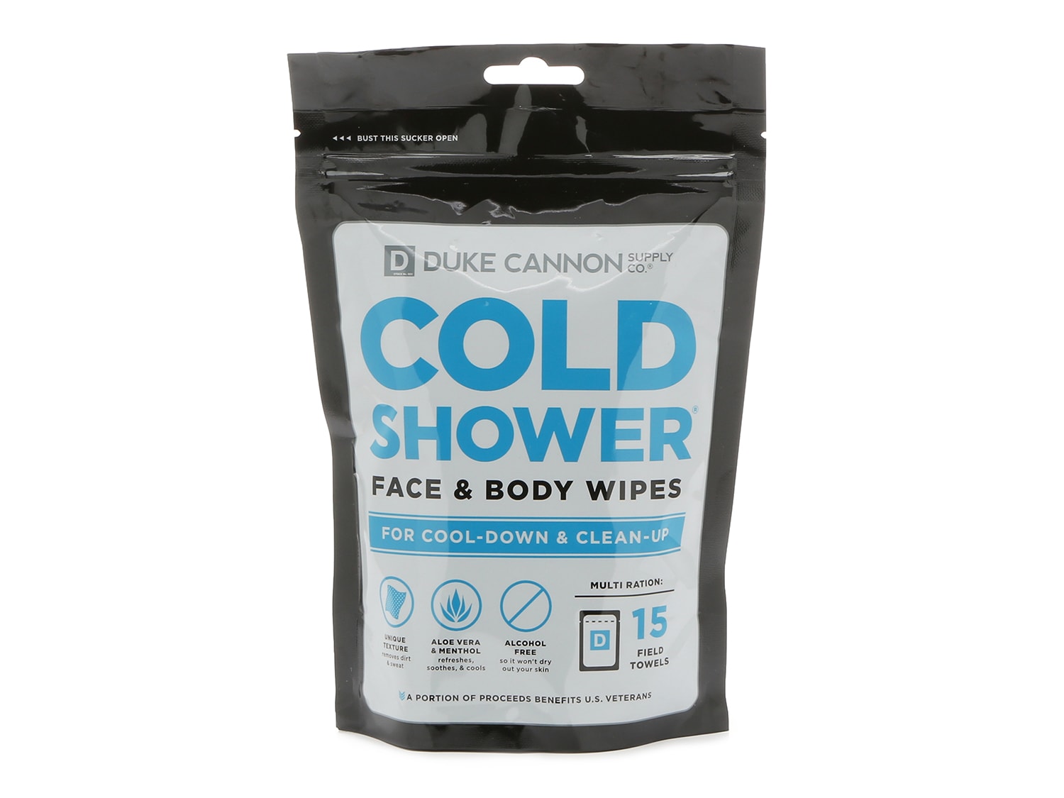 Duke Cannon Supply Co. Cold Shower Face + Body Wipes Multipack