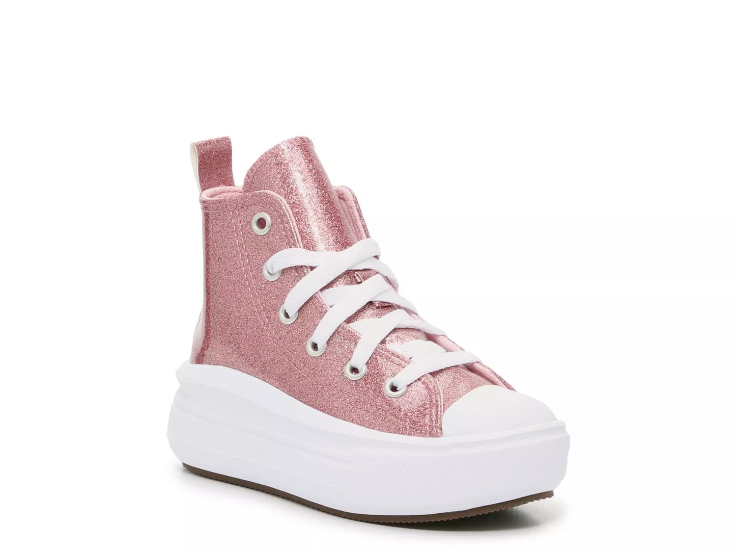 Pink sparkly converse high hot sale tops