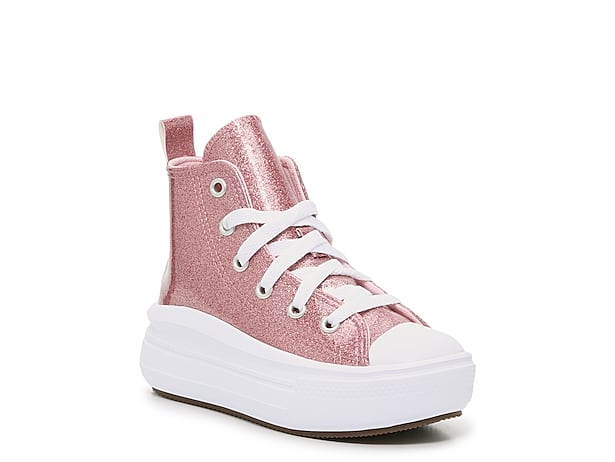 Converse Chuck Taylor All Star Move Girls Platform High Top Sneakers - Pink - 12