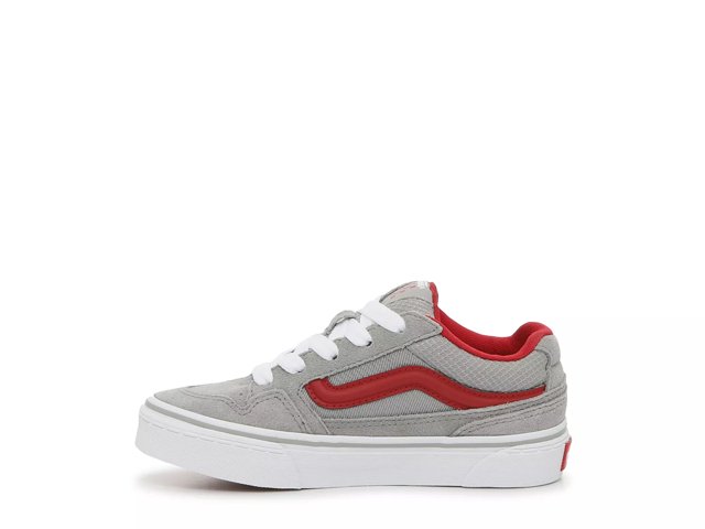 Vans grey store and red