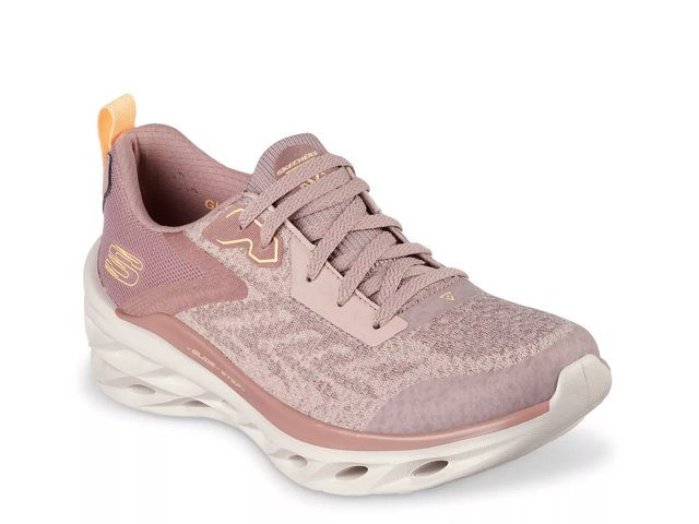 Skechers Black Pink Shoes Air Memory Foam Women Glide Step Sport