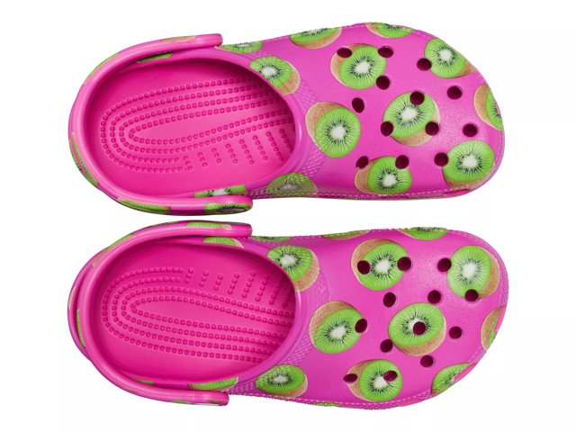 Pink and green best sale crocs