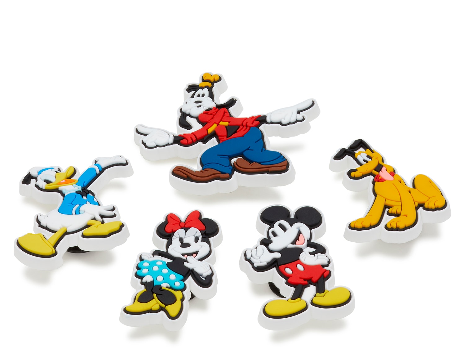Lot of 5 NWT crocs Disney Jibbitz Mickey Minnie Mouse Donald Daisy Duck &  Goofy