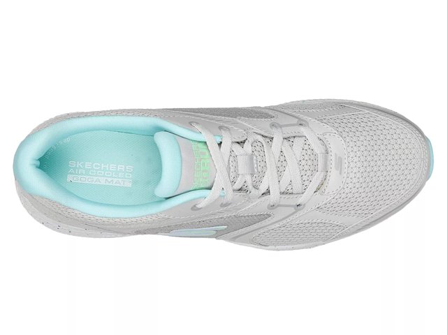 Womens Skechers GOrun Consistent Grey/Turquoise