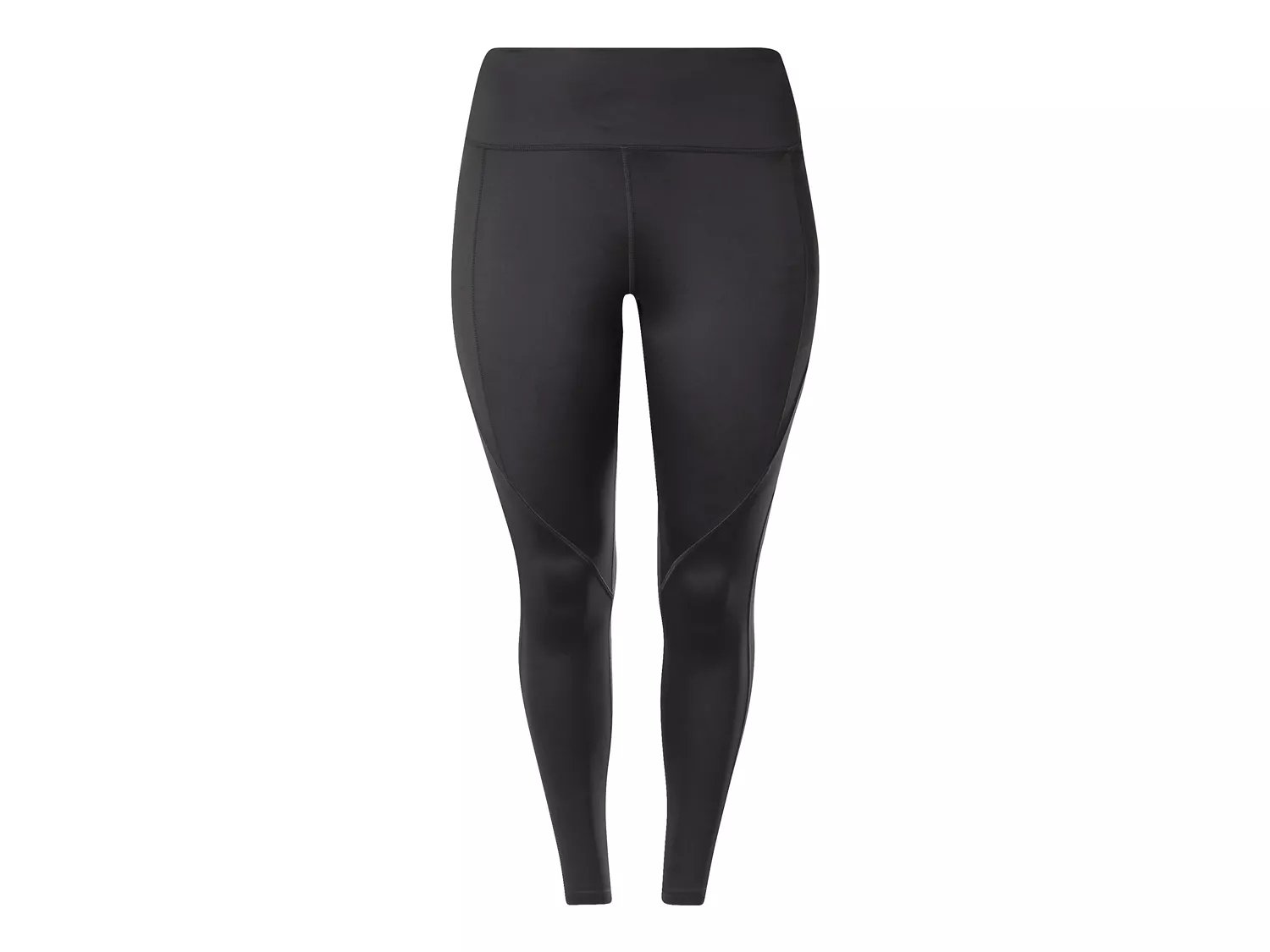 Reebok Womens Mid Rise Moisture Wicking Full Length Leggings