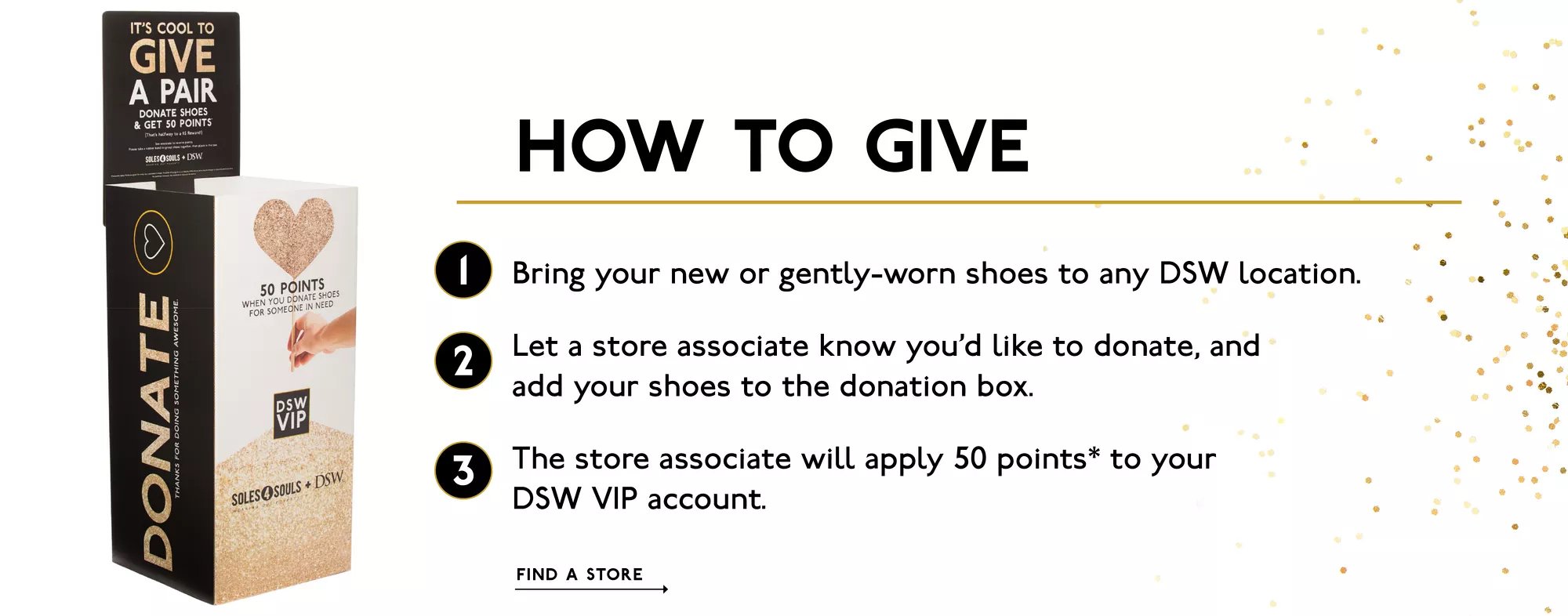 dsw shoe drive