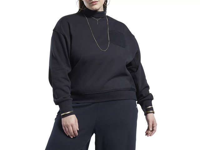 Plus size sale french terry sweatshirt