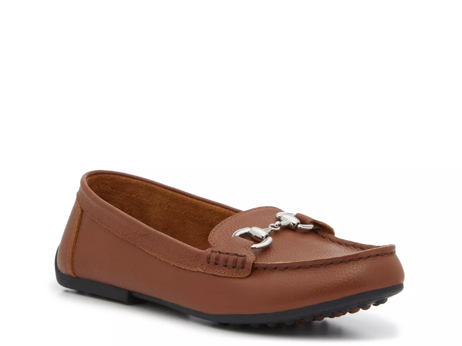 Kelly & Katie Wide Width Kai Driving Loafer | Women's | Dark Brown Leather | Size 8 | Flats | Loafers