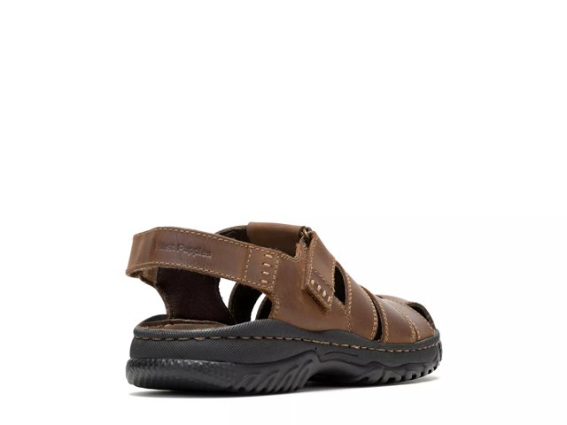 Hush puppies men's oily fisherman leather athletic & outdoor sandals online