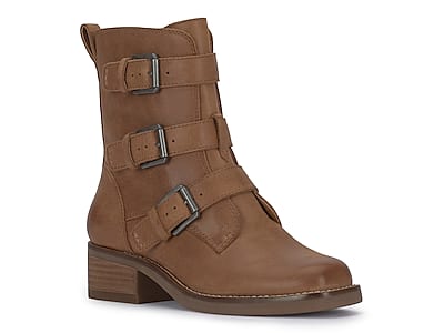 Squared toe leather ankle boots - Women