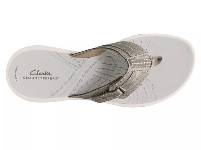 Saylie Moon Pewter by Clarks at Walking On A Cloud