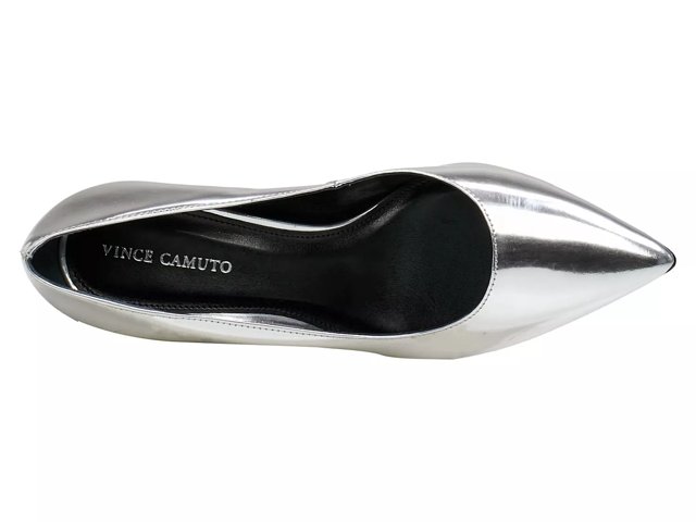 Silver slip on pumps new arrivals