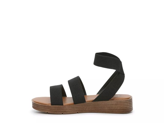 Steve madden black elastic sandals top