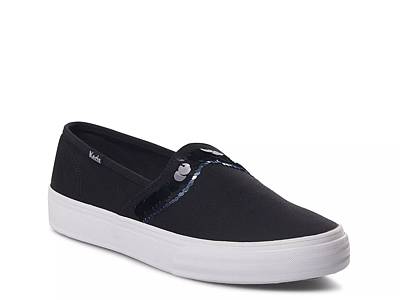 Keds black slip deals on sneakers