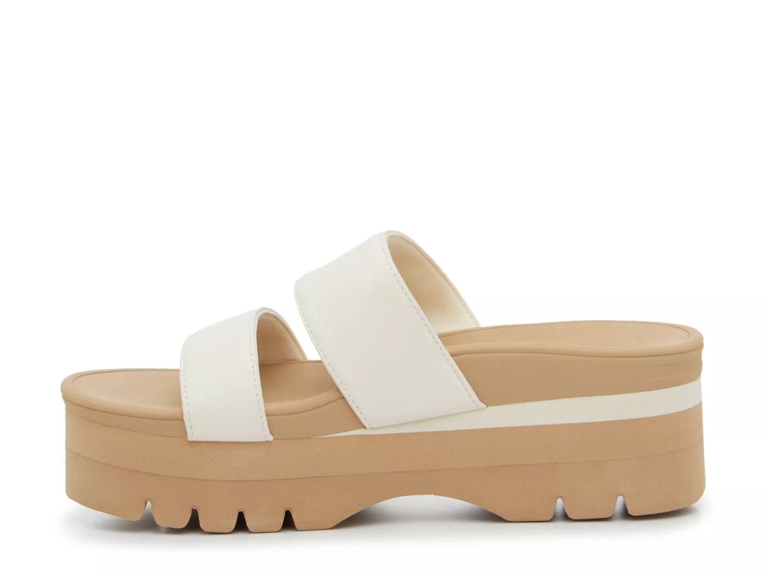 Banded Horizon Platform Sandal