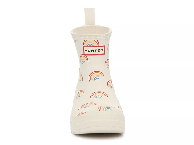 Womens Hunter Play Logo Rain Boot - Navy / Rainbow X-Ray