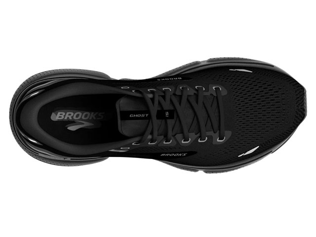 Brooks Ghost 15 Men's Waterproof Running Shoe in Black/Nightlife