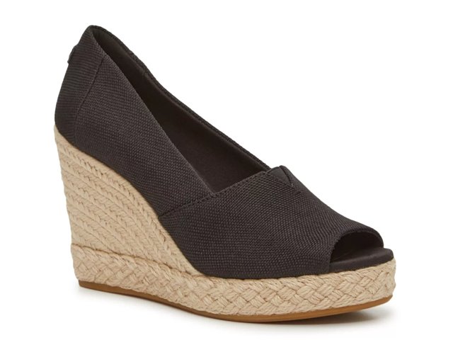 Toms classic wedge pump cheap