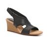 Clarks black wedge on sale shoes