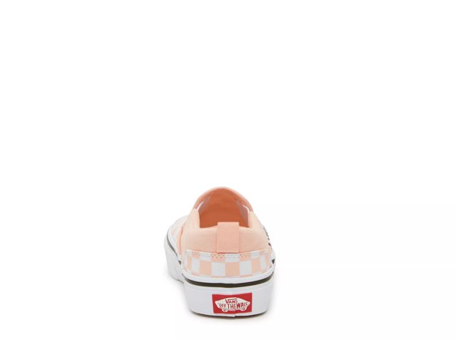 Salmon checkered vans deals