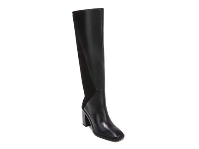 Dsw black leather boots discount