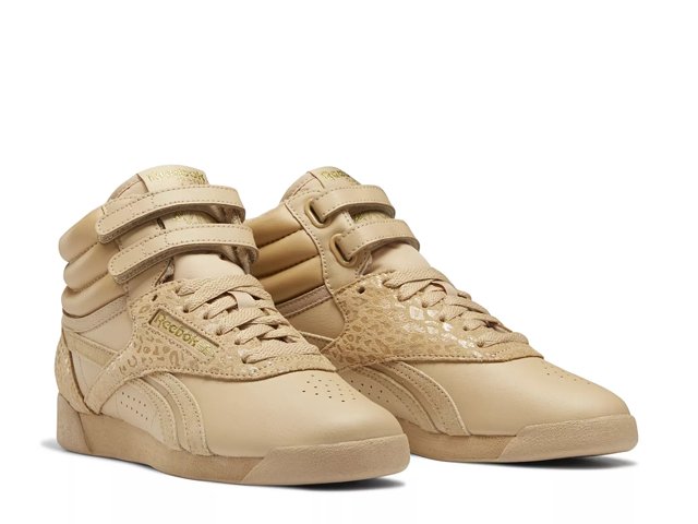 Womens reebok freestyle hi gold outlet