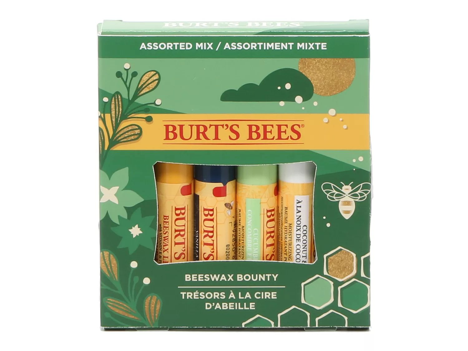 Burt's Bees Beeswax Bounty Lip Balm Set of 4 Free Shipping DSW