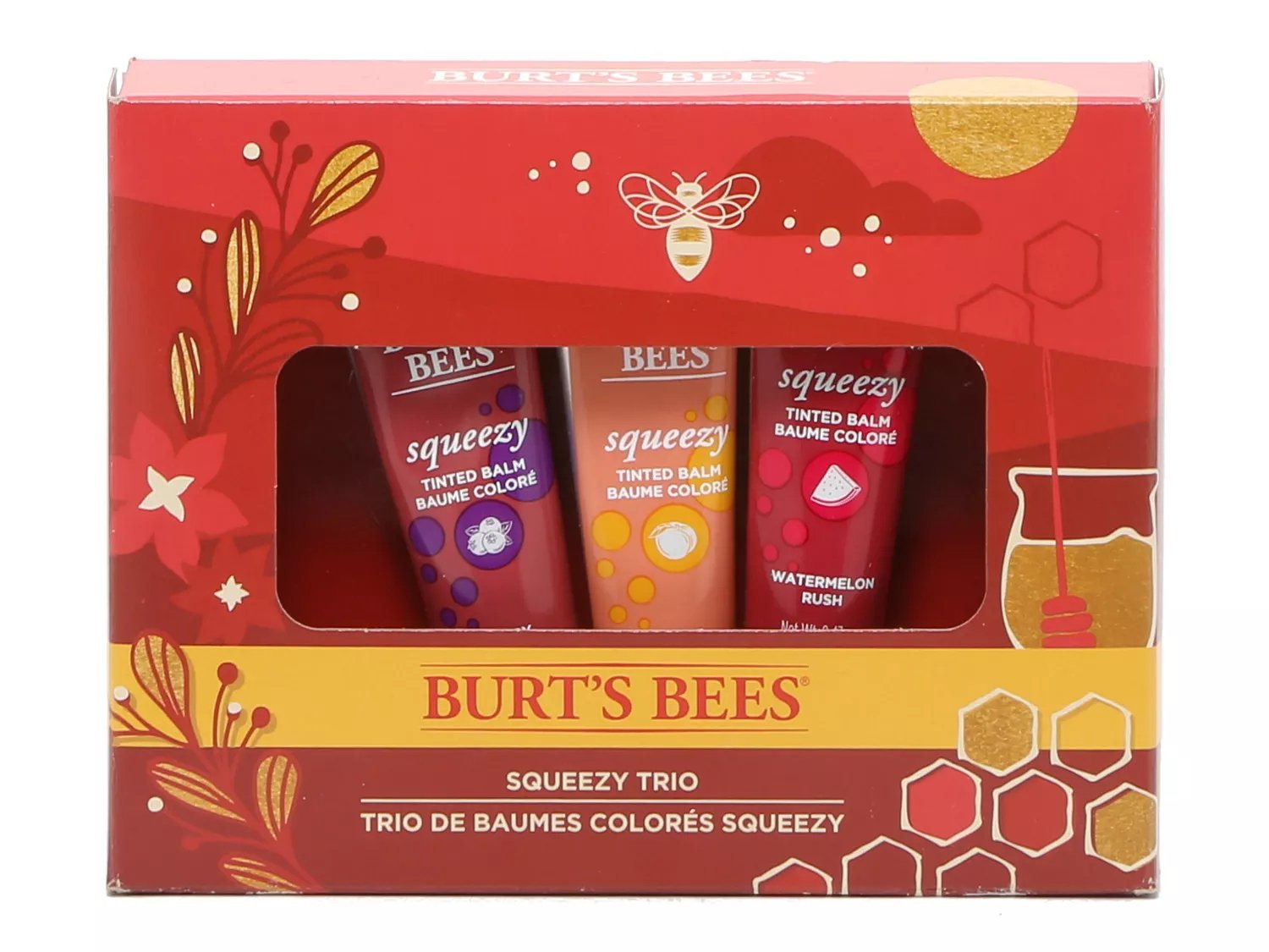 Burt's Bees Squeezy Trio Lip Balm Set Free Shipping DSW