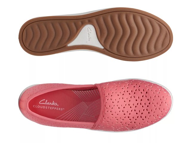 Clarks cloudsteppers pink clearance