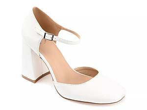 Dsw white hot sale block heels