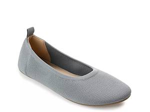 Gray on sale flat shoes